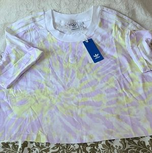 Adidas W Plus Tie-Dye Crop Top - 3X